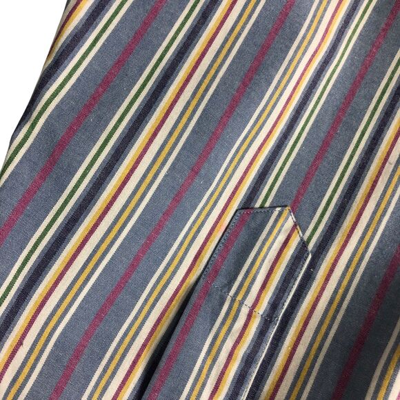 Vintage Ralph Lauren Shirt Mens XL Striped Long Sleeve Button Down Preppy Pony - Picture 10 of 16
